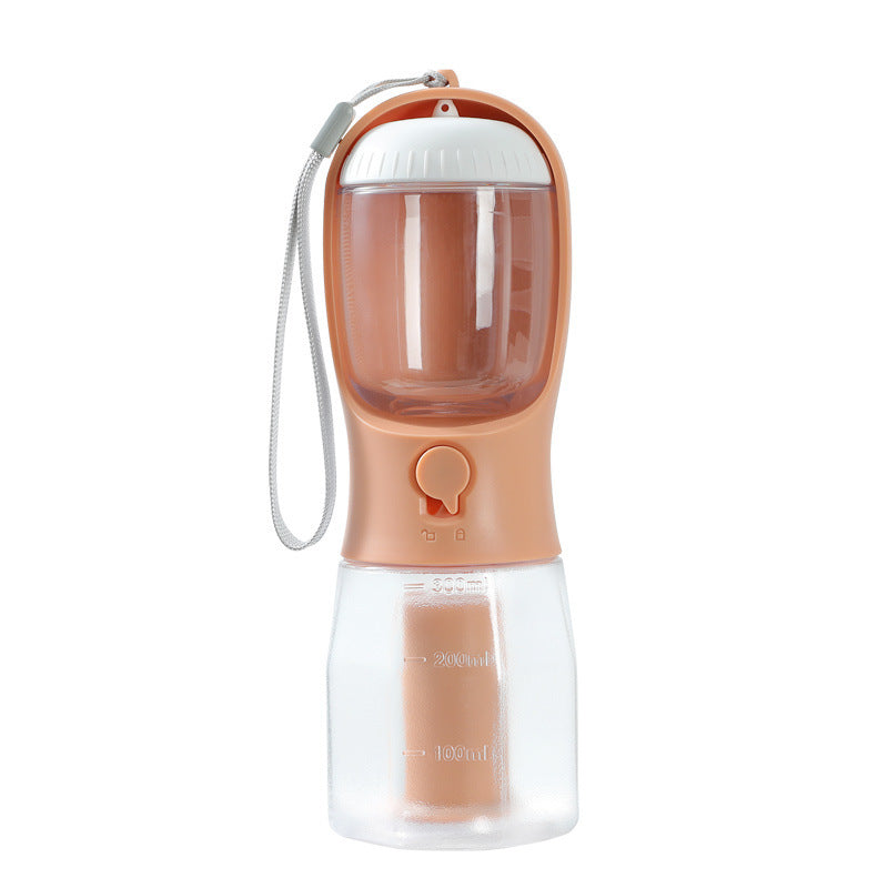 Compact 3-in-1 Portable Pet Bottle: Water, Feeder & Waste Storage - Paw Storify