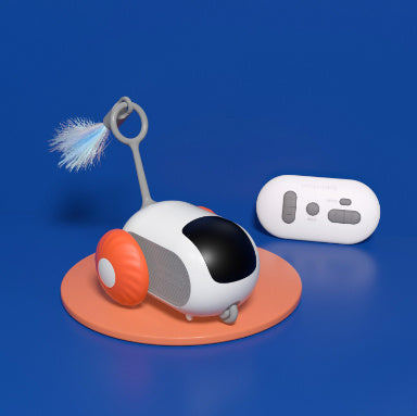 Interactive USB Cat Car Toy – Remote Control & Self-Moving - Paw Storify