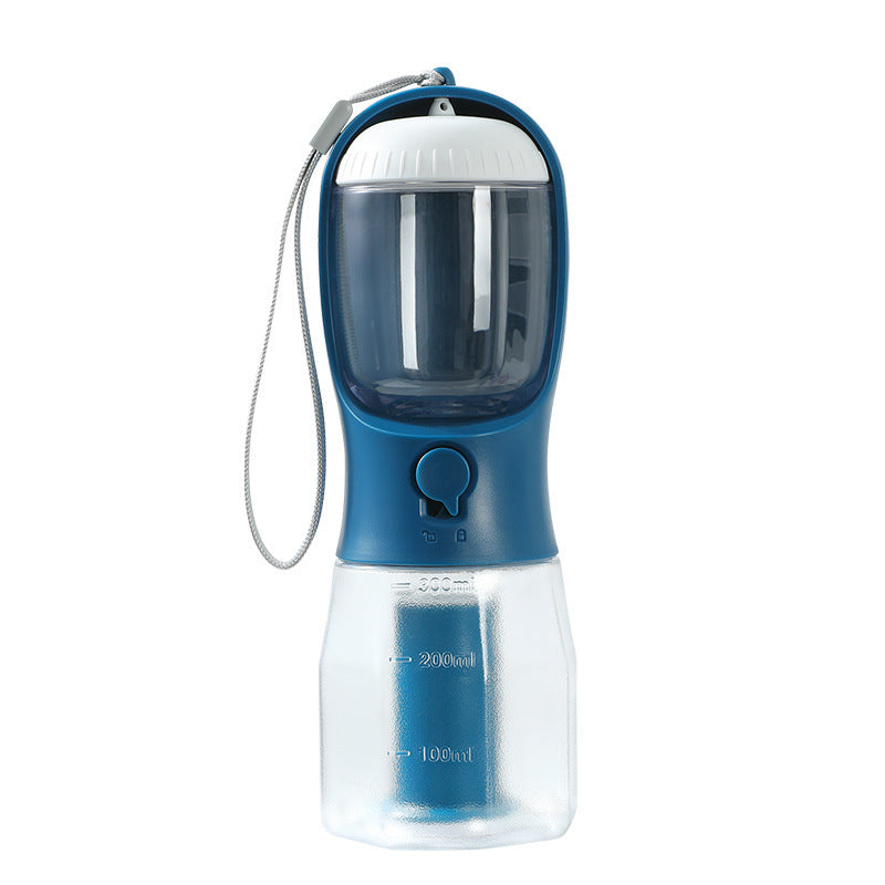 Compact 3-in-1 Portable Pet Bottle: Water, Feeder & Waste Storage - Paw Storify