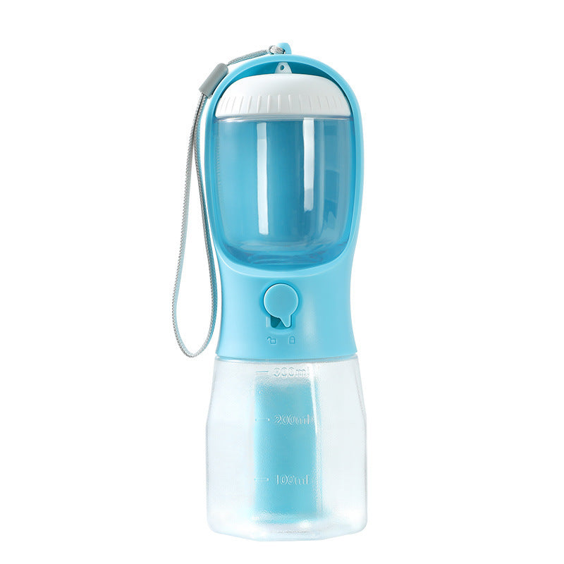 Compact 3-in-1 Portable Pet Bottle: Water, Feeder & Waste Storage - Paw Storify