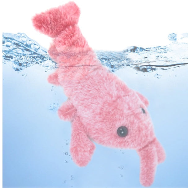 Electric Jumping Shrimp Toy – Fun Plush for Cats - Paw Storify