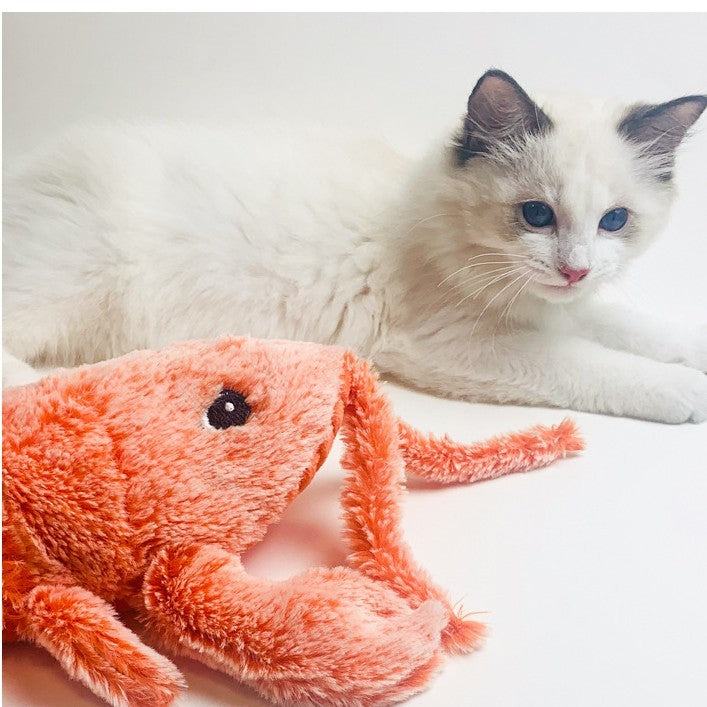 Electric Jumping Shrimp Toy – Fun Plush for Cats - Paw Storify