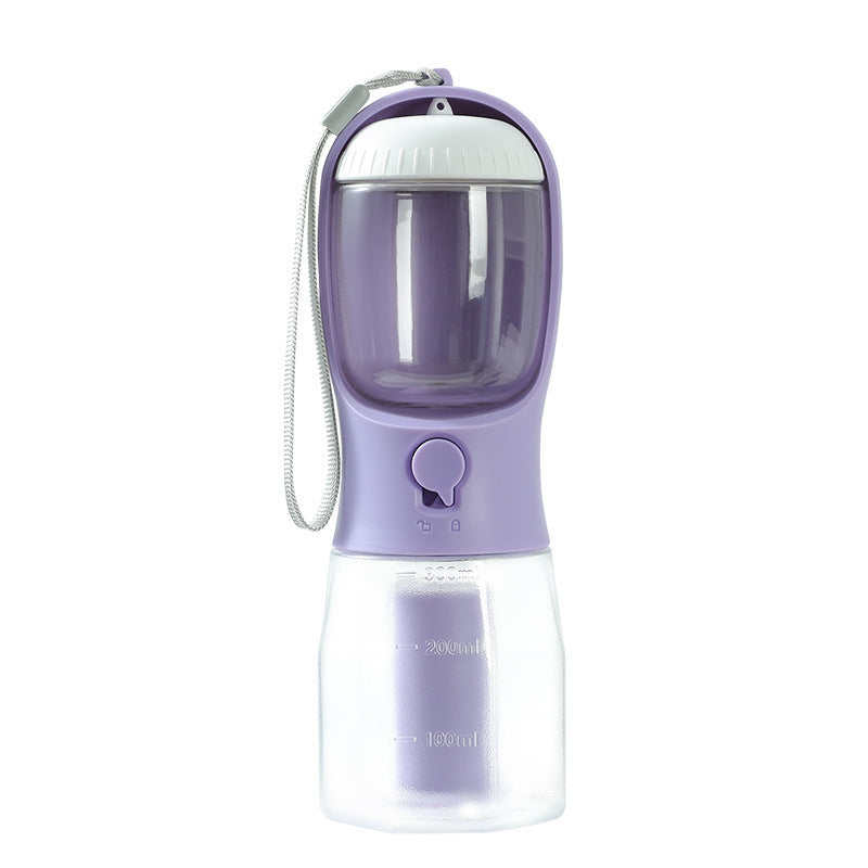 Compact 3-in-1 Portable Pet Bottle: Water, Feeder & Waste Storage - Paw Storify