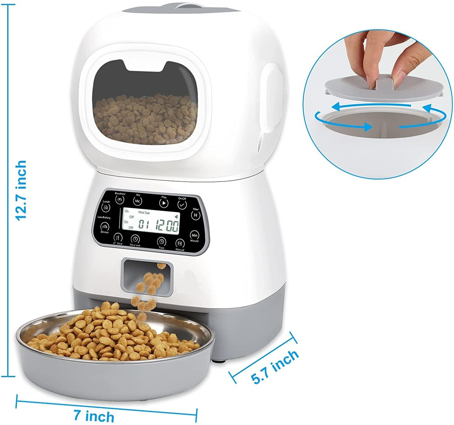 Super Smart Automatic Pet Feeder with App Control & Timer - Paw Storify