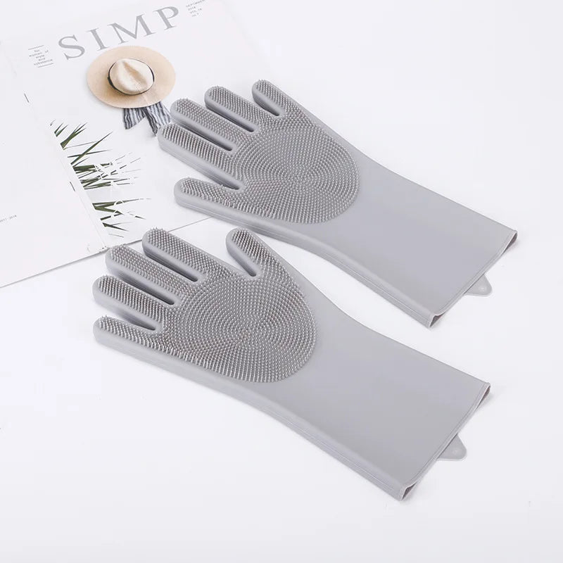 Pet Bath Silicone Gloves: Brushes & Scrub for Dogs and Cats - Paw Storify