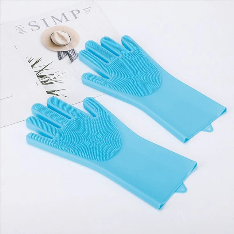 Pet Bath Silicone Gloves: Brushes & Scrub for Dogs and Cats - Paw Storify