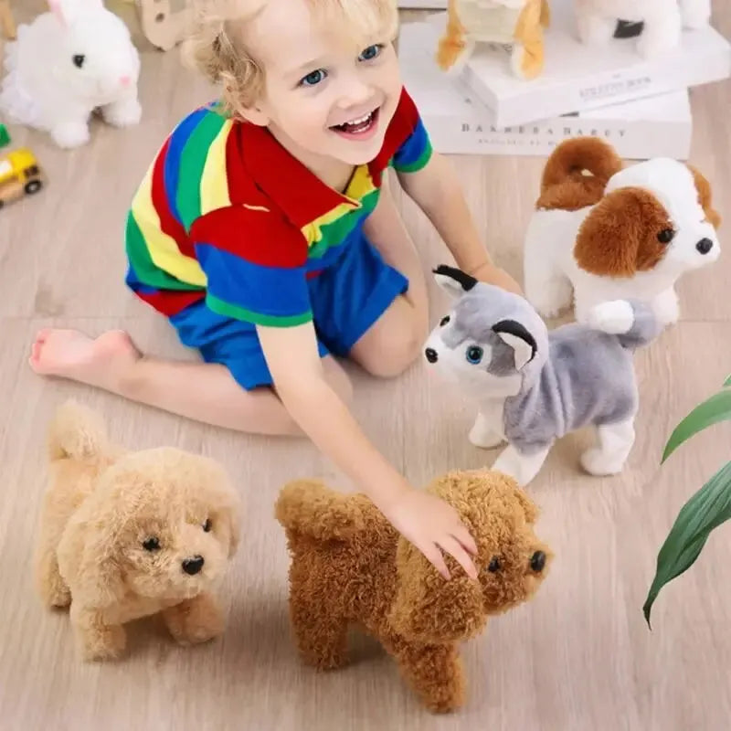 Cuddly Walking Toy Dog for Baby with Barking & Wagging Tail - Paw Storify