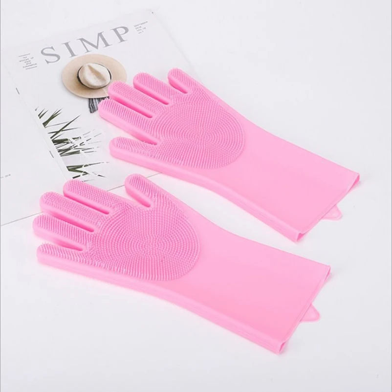 Pet Bath Silicone Gloves: Brushes & Scrub for Dogs and Cats - Paw Storify