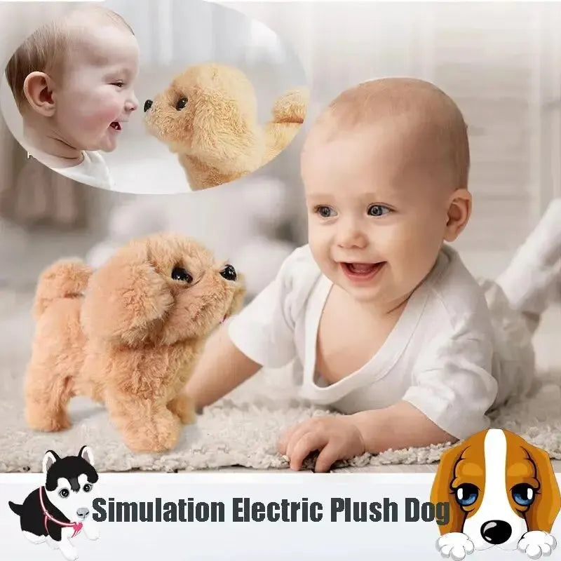 Cuddly Walking Toy Dog for Baby with Barking & Wagging Tail - Paw Storify