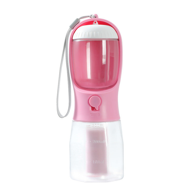 Compact 3-in-1 Portable Pet Bottle: Water, Feeder & Waste Storage - Paw Storify