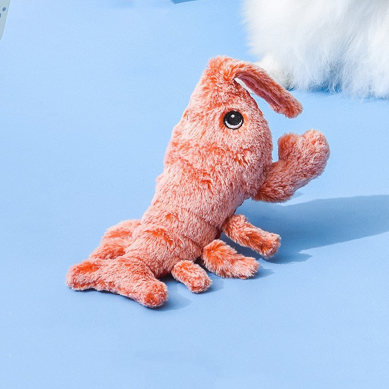 Electric Jumping Shrimp Toy – Fun Plush for Cats - Paw Storify