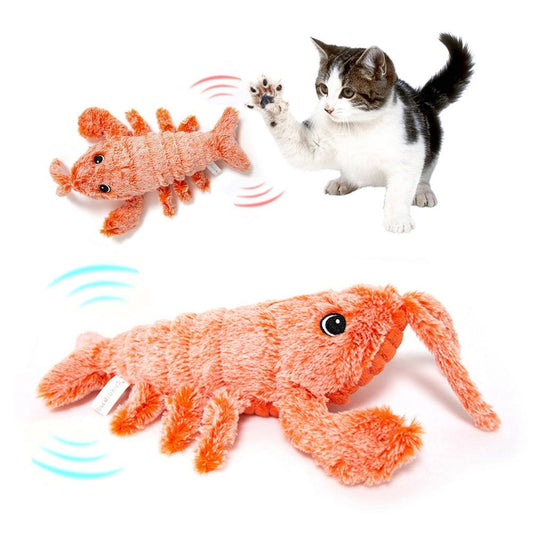 Electric Jumping Shrimp Toy – Fun Plush for Cats - Paw Storify